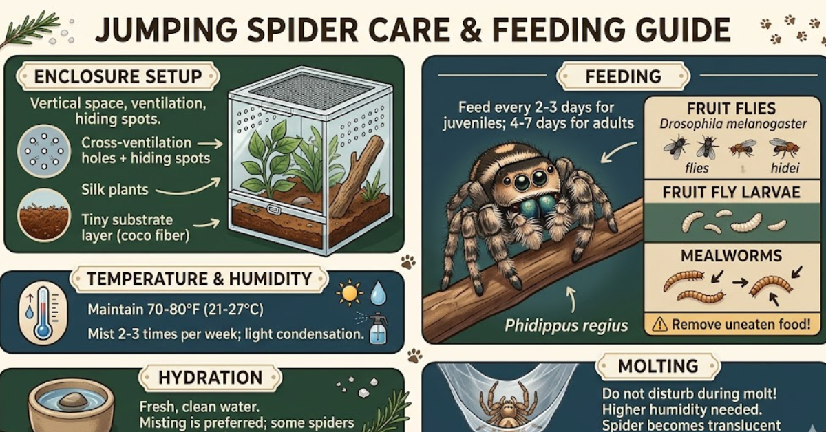Jumping Spider Care & Feeding Guide for Beginners