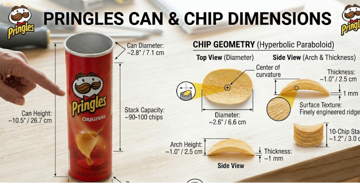 Pringles Dimensions Explained: Can Sizes & Measurements
