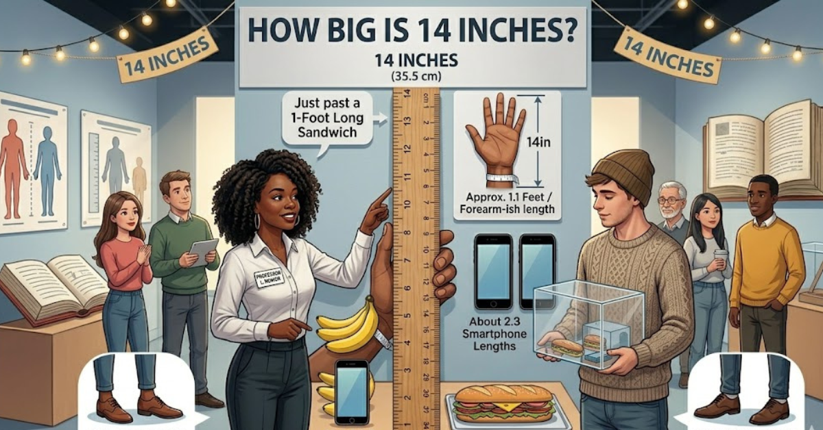 How Big is 14 Inches? Visual Guide & Comparisons