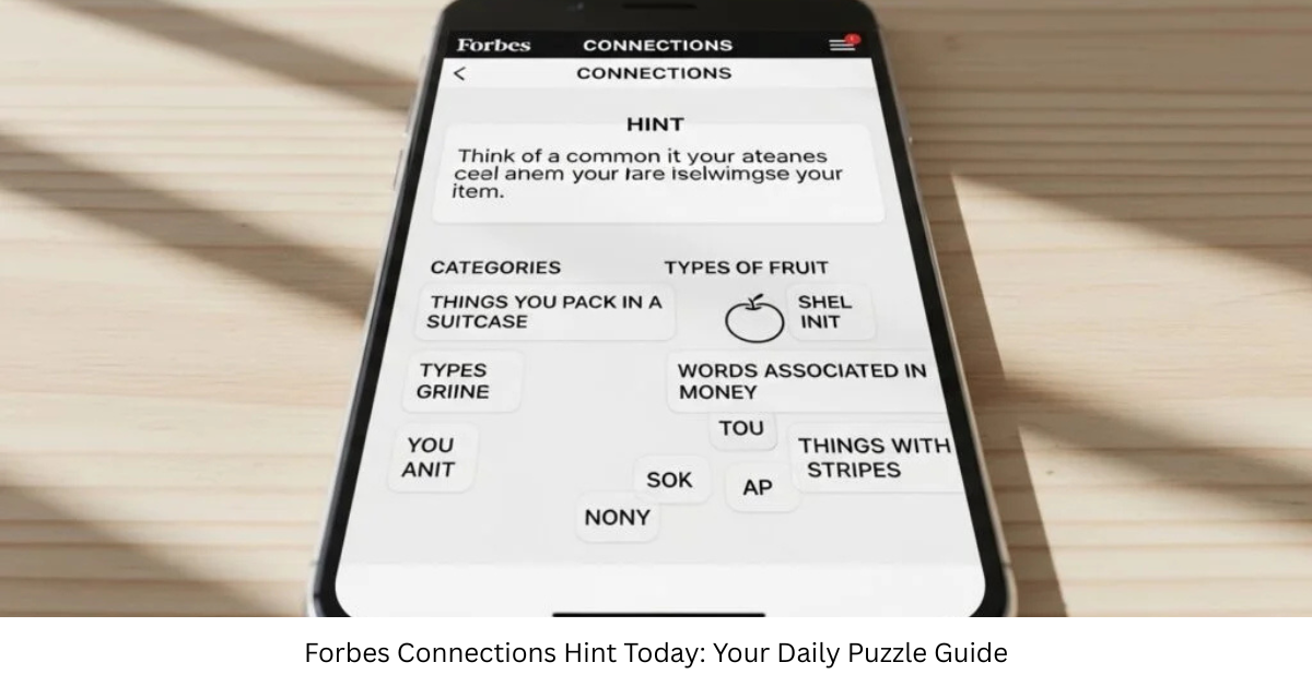 Forbes Connections Hint Today: Your Daily Puzzle Guide